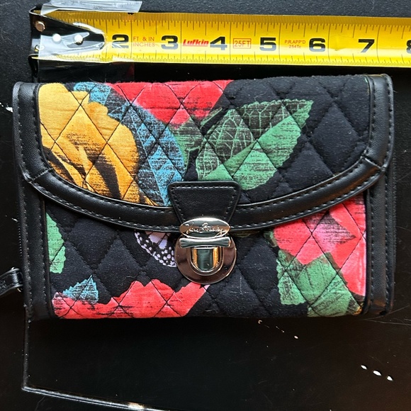 Vera Bradley Ultimate Wristlet with push lock, Havana Rose - Picture 2 of 6